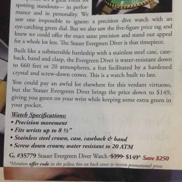 Stauer dive watch. - Picture 10 of 10